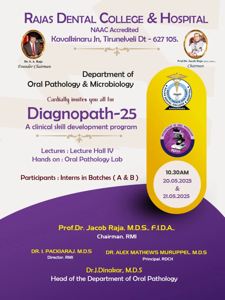 Clinical skill Development Program - Department of Oral Pathology & Microbiology - 20.05.2025 & 21.05.2025