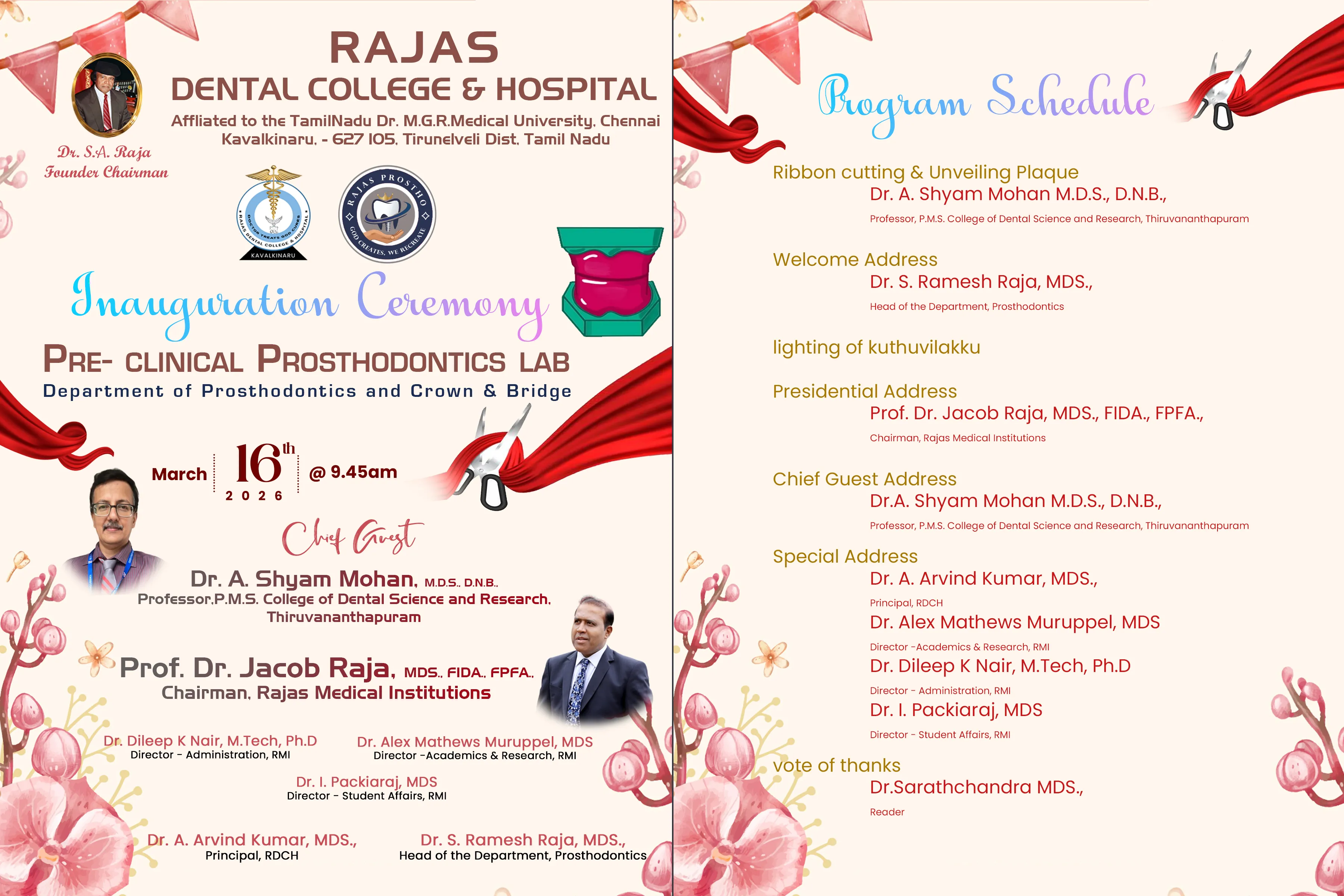Pre- clinical Prosthodontic lab Opening